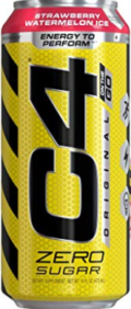 C4 pre workout drink - can of C4 energy drink