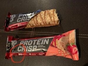 NO Xplode per workout reviews - strawberry protein crisp bar