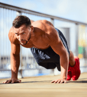 Are pre workouts bad - man doing pushups