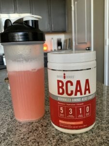 Amino Acid and Muscle Growth - BCAAs in shaker