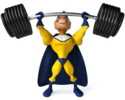 What Are The Pros And Cons Of Pre Workout - animated character shoulder press