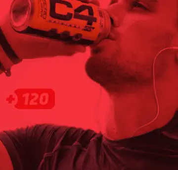 C4 Pre Workout Ingredients - man drinking