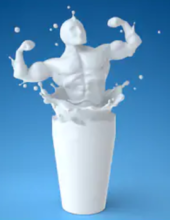 What is casein protein powder - man made of milk