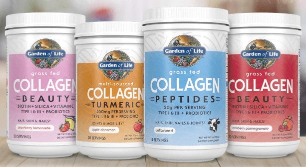 Garden of Life Collagen Reviews - Garden of life collagen advertisement with all products