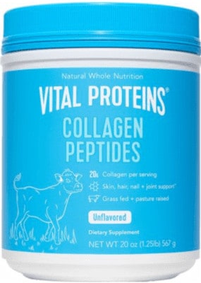 Vital Proteins Collagen Peptides Reviews - container of collagen peptides