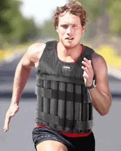 MiR Weight Vests - man running with weight vest