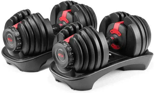 Best At Home Gym Equipment - Bowflex adjustable dumbbells
