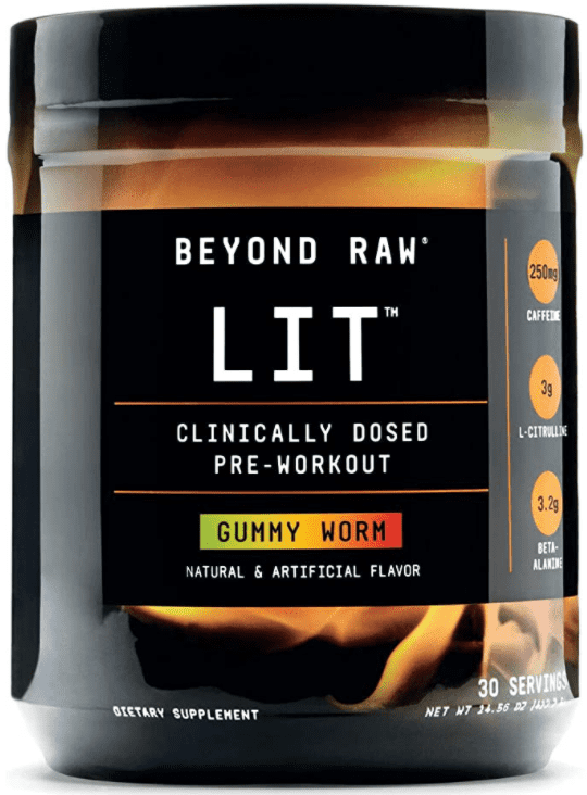 Beyond Raw LIT pre workout review pic