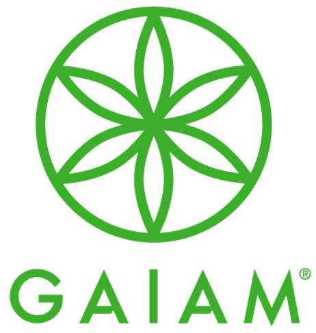 What is Gaiam Yoga - Gaiam yoga logo green and white