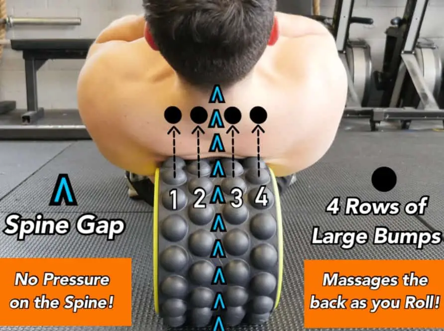 Acumobility ultimate back roller massage bumps