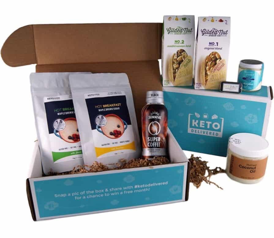 Keto Delivered Box with coffee